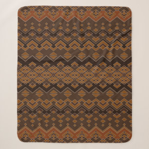 Aztec seamless pattern. Tribal aztec print. Abstra Sherpa Blanket