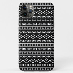 Aztec Shapes Pattern Grey White Black Case-Mate iPhone Case