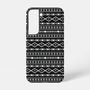 Aztec Shapes Pattern Grey White Black Samsung Galaxy Case