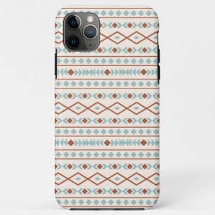 Aztec Shapes Pattern Rust Teal Cream Case-Mate iPhone Case
