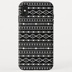 Aztec Shapes Pattern White Grey Black Case-Mate iPhone Case