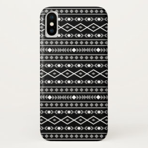 Aztec Shapes Pattern White Grey Black Case-Mate iPhone Case