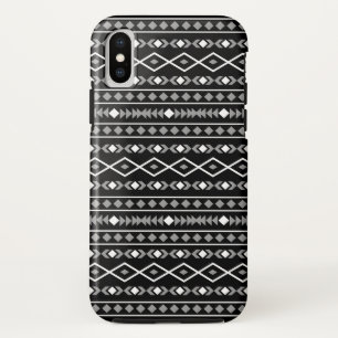 Aztec Shapes Pattern White Grey Black Case-Mate iPhone Case