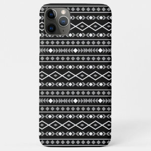 Aztec Shapes Pattern White Grey Black Case-Mate iPhone Case