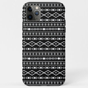 Aztec Shapes Pattern White Grey Black Case-Mate iPhone Case