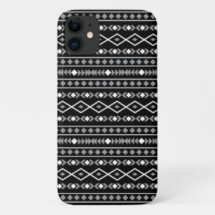 Aztec Shapes Pattern White Grey Black Case-Mate iPhone Case