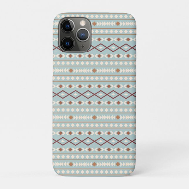 Aztec Shapes Rpt Pattern Rusts Cream Teal-Blue Case-Mate iPhone Case (Back)