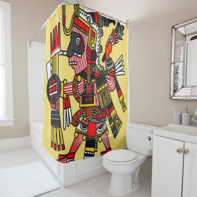 Aztec Shower Curtain (In Situ)