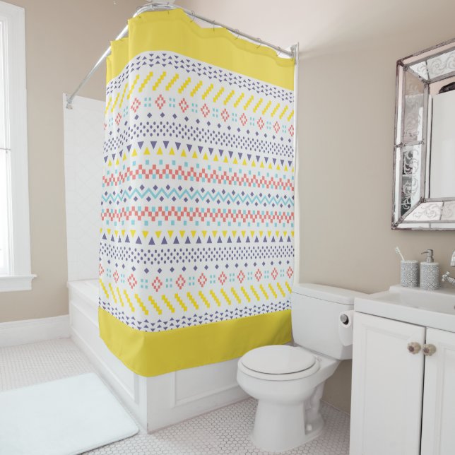 Aztec Shower Curtain (In Situ)