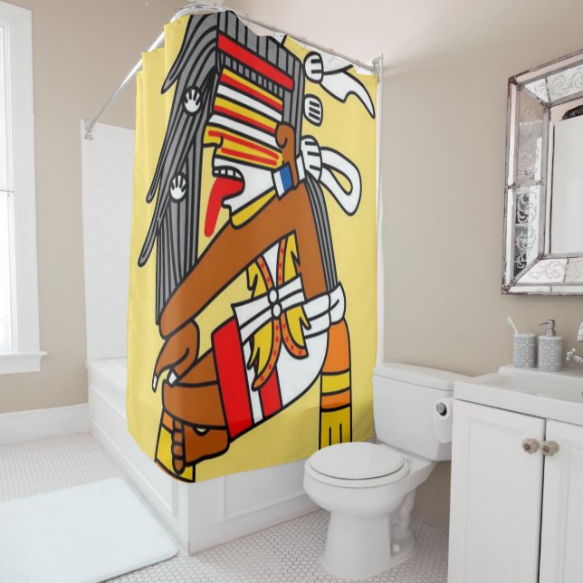Aztec Shower Curtain (In Situ)