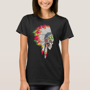 Aztec Skull Jaguar Warrior Mask Ancient Mayan Myth T-Shirt