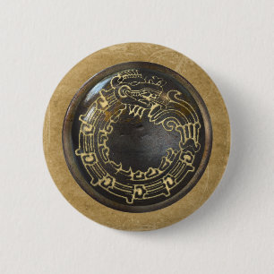 Aztec Snake 6 Cm Round Badge