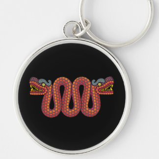 Aztec snake key ring