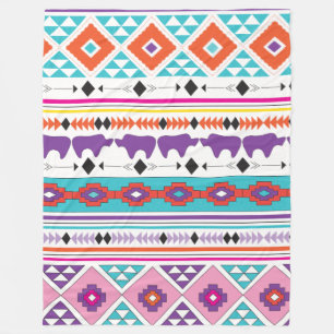 Aztec South West Pattern Fleece Blanket