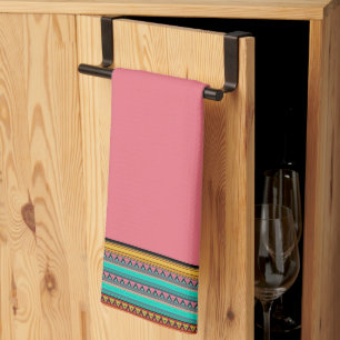 Aztec stripes kitchen towel