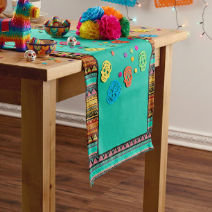 Aztec stripes short table runner