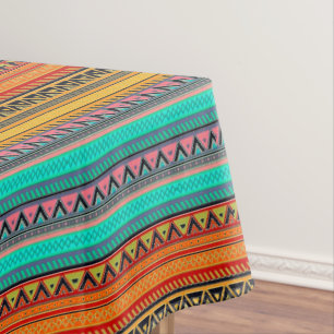 Aztec stripes tablecloth