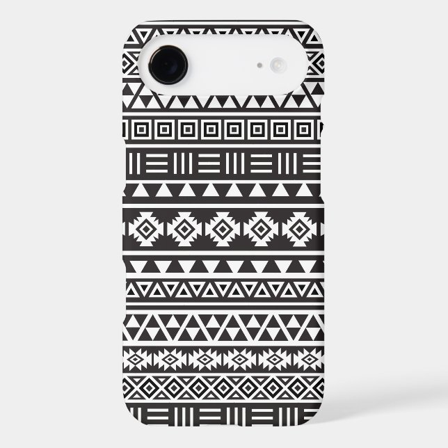 Aztec Style Pattern – Monochrome (Back)