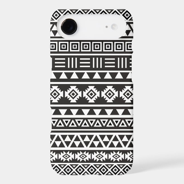 Aztec Style Pattern – Monochrome Case-Mate iPhone Case (Back)