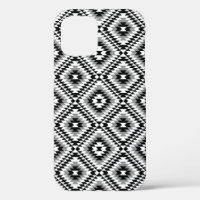 Aztec Stylised BW+Grey Symbol Pattern