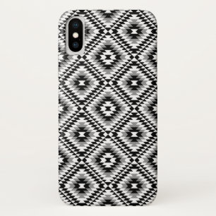 Aztec Stylised BW+Grey Symbol Pattern Case-Mate iPhone Case