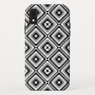 Aztec Stylised BW+Grey Symbol Pattern Case-Mate iPhone Case