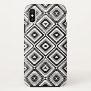 Aztec Stylised BW+Grey Symbol Pattern Case-Mate iPhone Case