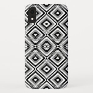 Aztec Stylised BW+Grey Symbol Pattern Case-Mate iPhone Case