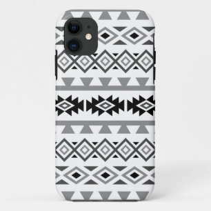 Aztec Stylised Lg Pattern II Monochrome Case-Mate iPhone Case