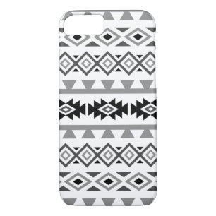 Aztec Stylised Lg Pattern II Monochrome Case-Mate iPhone Case