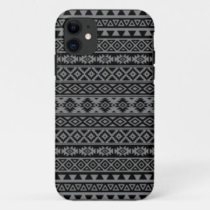 Aztec Stylised Pattern Black & Grey I Case-Mate iPhone Case