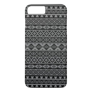 Aztec Stylised Pattern Black & Grey I Case-Mate iPhone Case