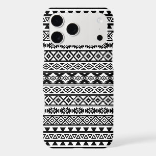 Aztec Stylised Pattern Black & White