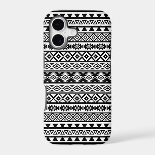Aztec Stylised Pattern Black & White