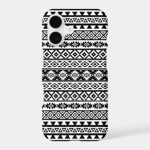 Aztec Stylised Pattern Black & White