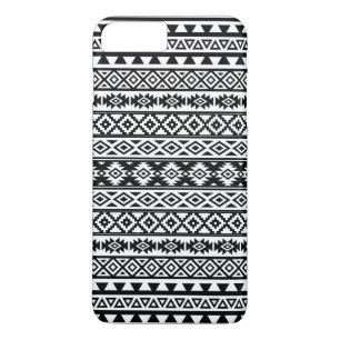 Aztec Stylised Pattern Black & White Case-Mate iPhone Case