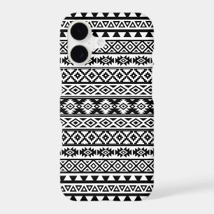 Aztec Stylized Pattern Black & White