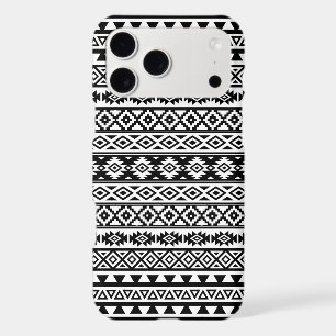 Aztec Stylized Pattern Black & White