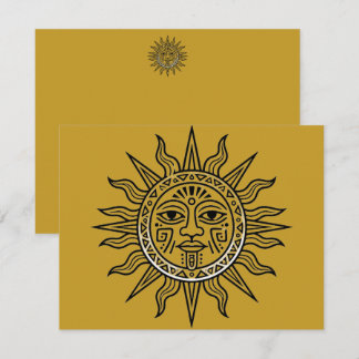 Aztec Sun Card