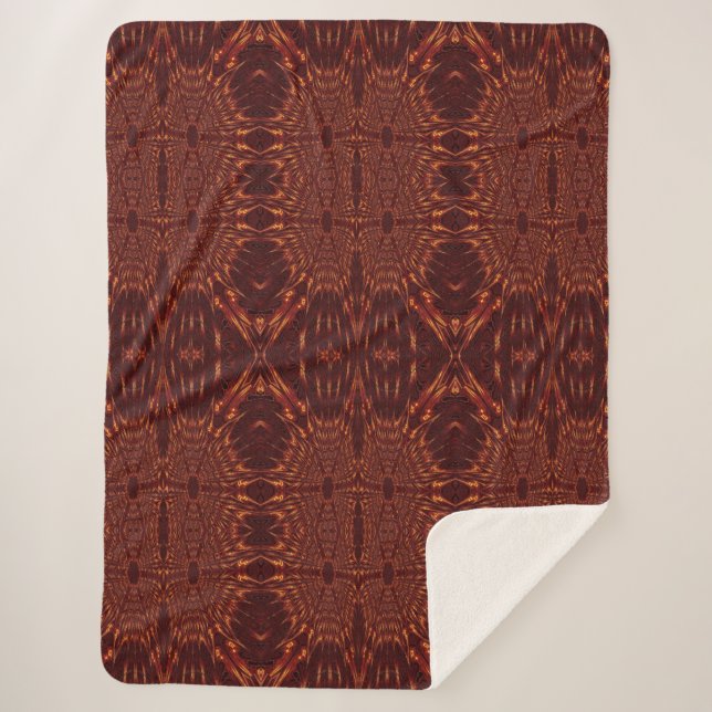 Aztec Sun Fire 38 Sherpa Blanket (Front)