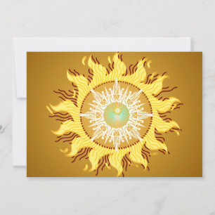 Aztec Sun Summer Beach Party Invitation