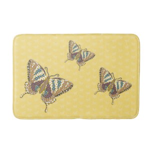 Aztec Swallowtail Bath Mat