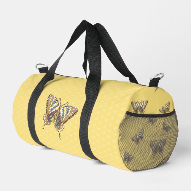 Aztec Swallowtail Duffle Bag (Right Corner)