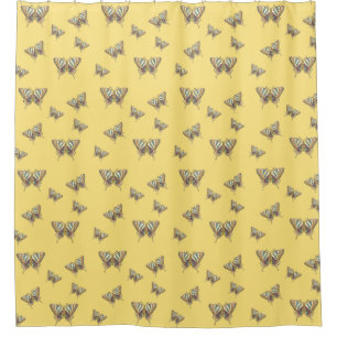 Aztec Swallowtail Shower Curtain