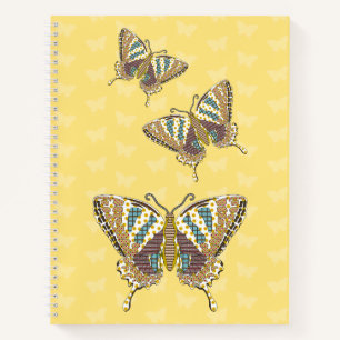 Aztec Swallowtail Spiral Notebook
