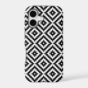 Aztec Symbol Block Ptn Black & White I
