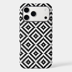 Aztec Symbol Block Ptn Black & White I