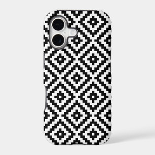Aztec Symbol Block Ptn Black & White I
