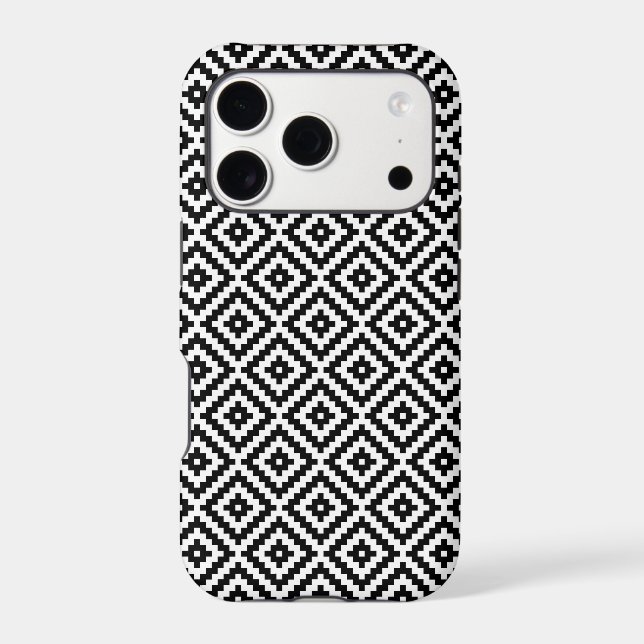 Aztec Symbol Block Rpt Pattern BWI Case-Mate iPhon (Back)