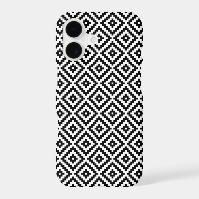 Aztec Symbol Block Rpt Pattern BWI Case-Mate iPhon (Back)